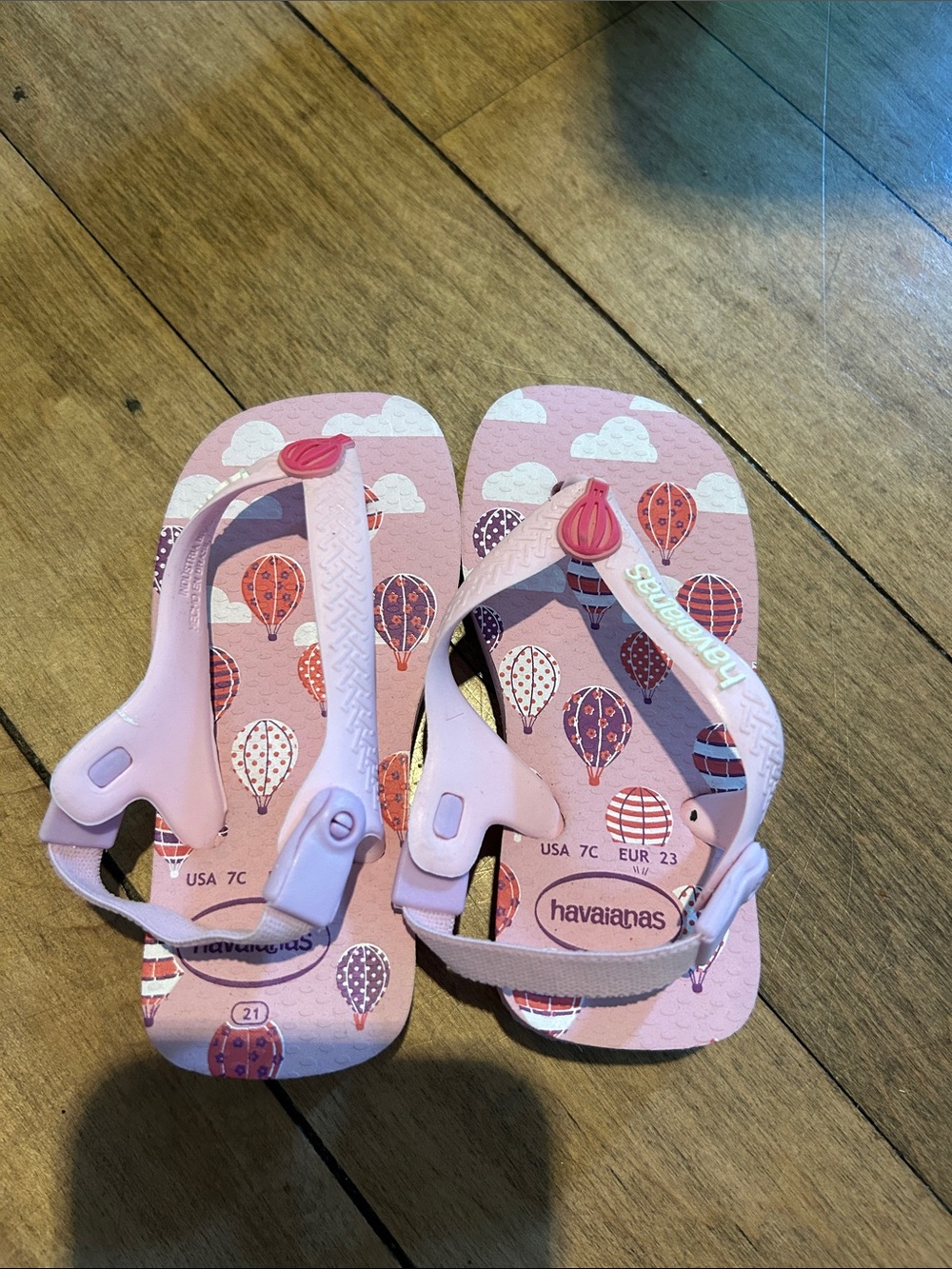 Havaianas Kids Light Pink Hot Air Balloon Flip Flops
